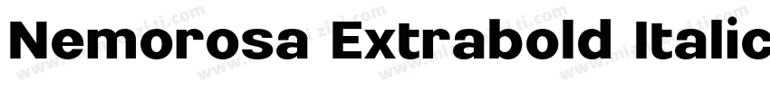 Nemorosa Extrabold Italic字体转换